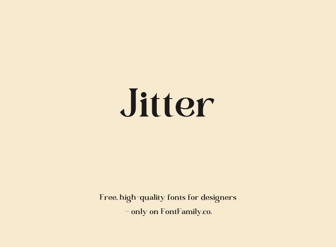 Jitter Font