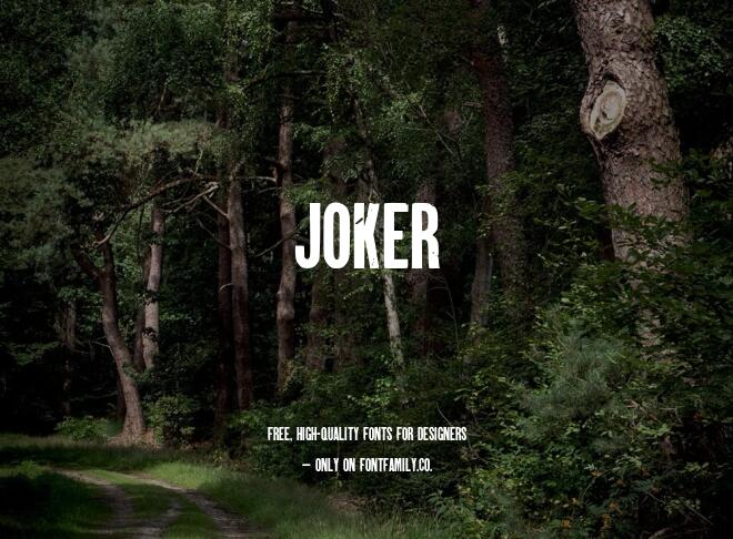 Joker Font