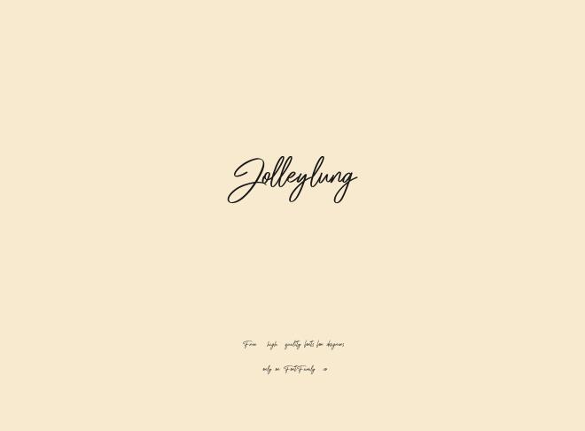 Jolleylung Font