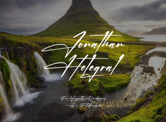 Jonathan Hetegral Font