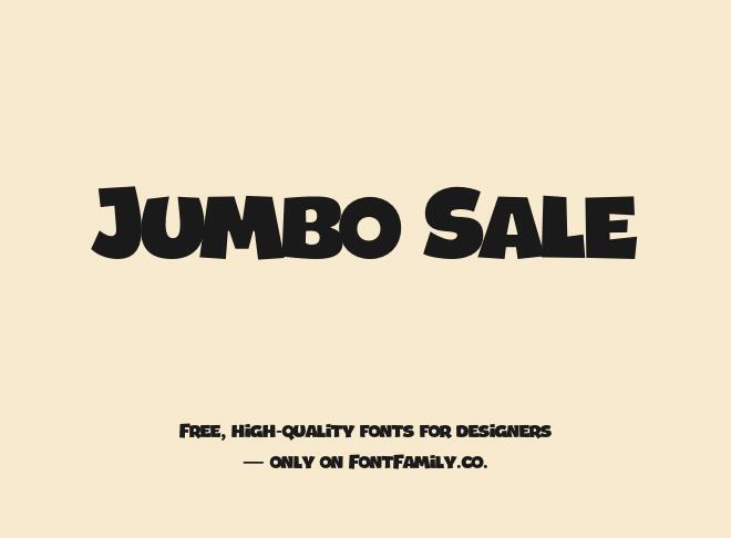 Jumbo Sale Font
