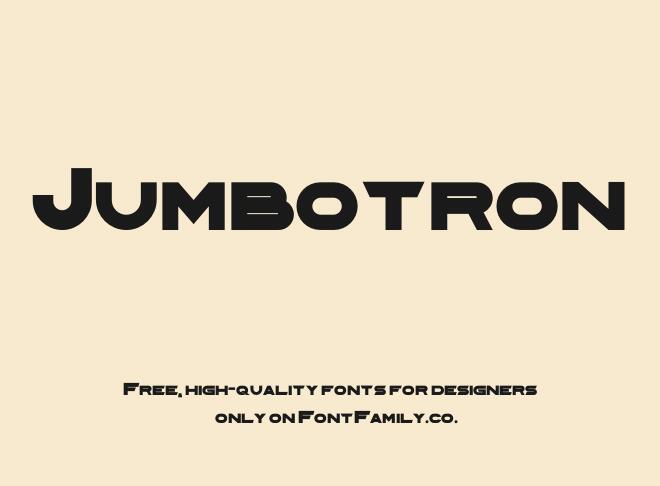 Jumbotron Font