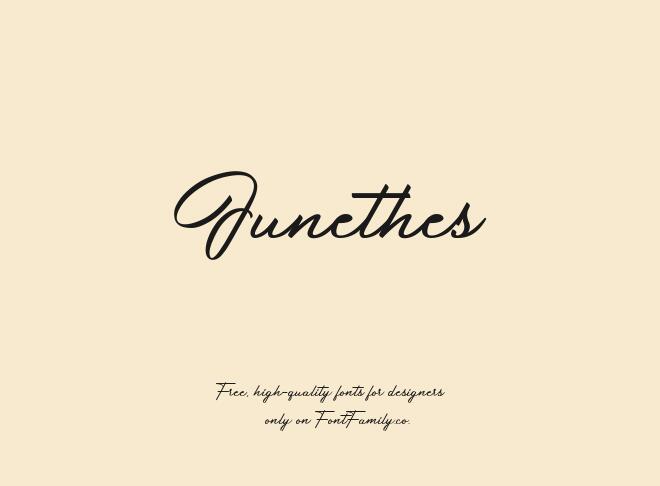 Junethes Font