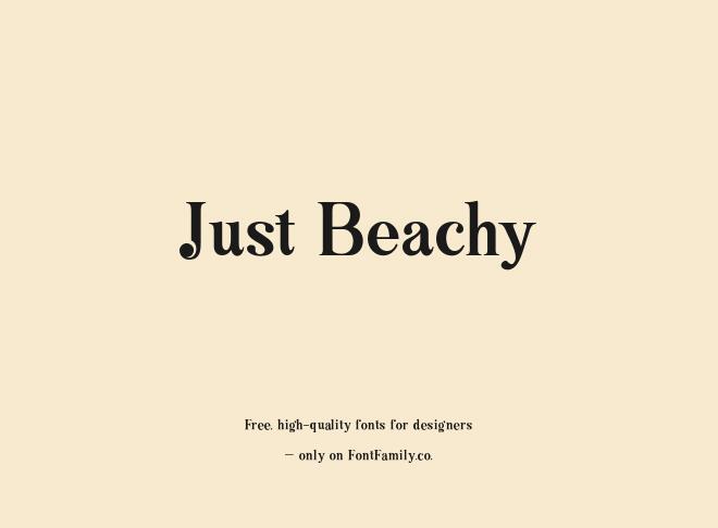Just Beachy Font
