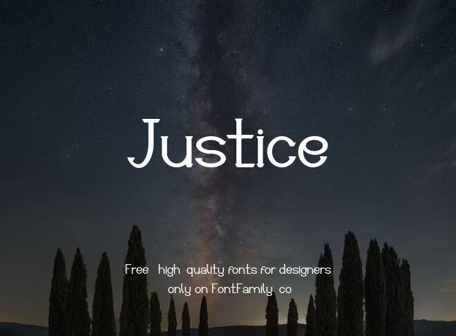 Justice Font