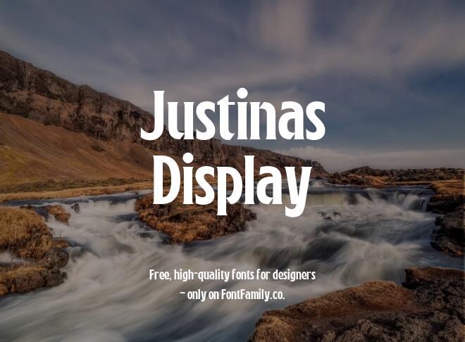 Justinas Display Font