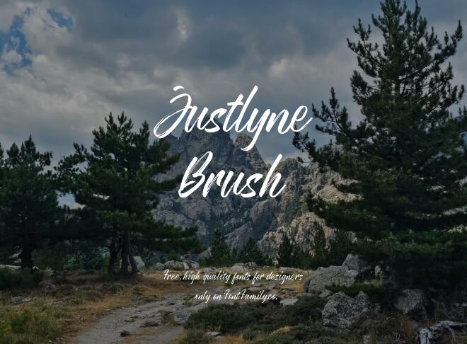 Justlyne Brush Font