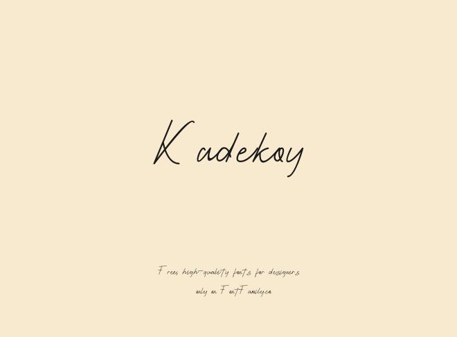 Kadekoy Font