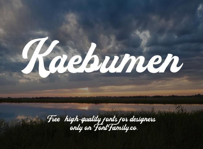 Kaebumen Font