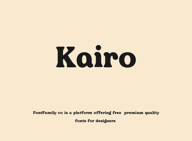 Kairo Font