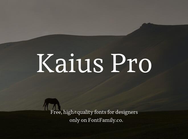 Kaius Pro Font