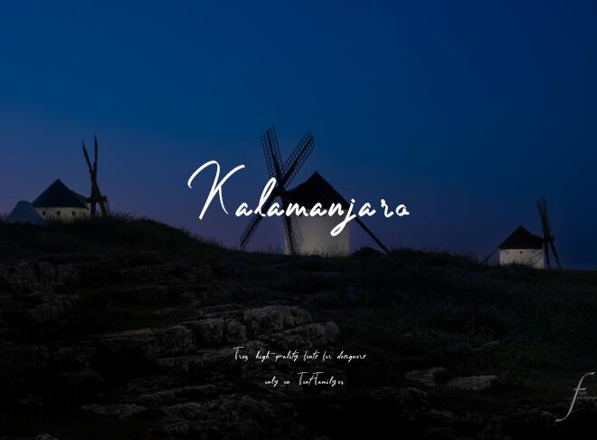 Kalamanjaro Font