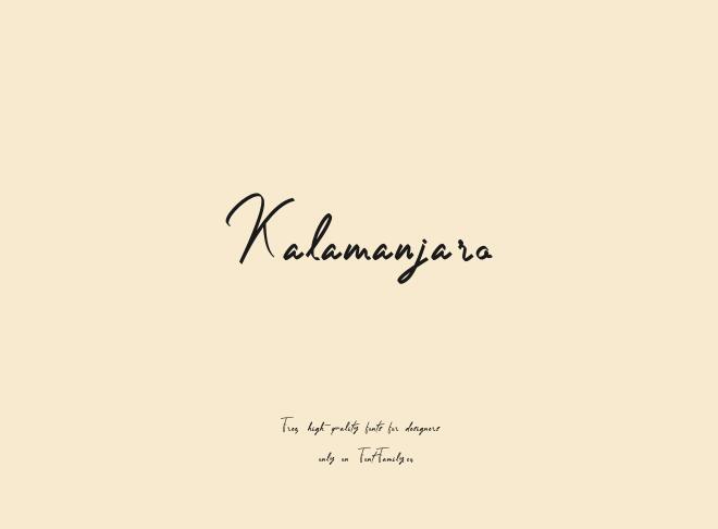 Kalamanjaro Font