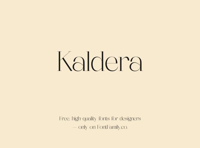 Kaldera Font