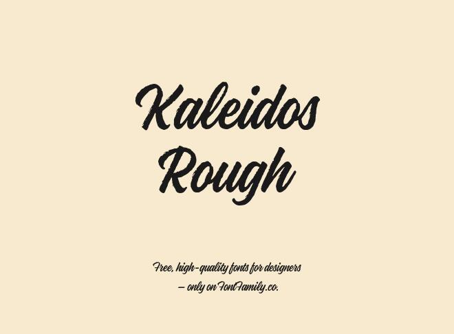 Kaleidos Rough Font