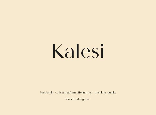 Kalesi Font