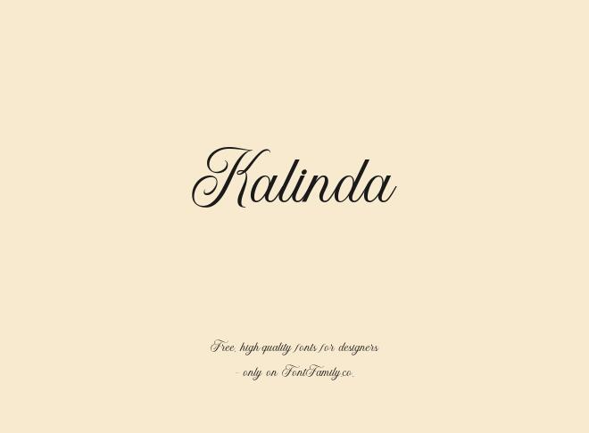 Kalinda Font