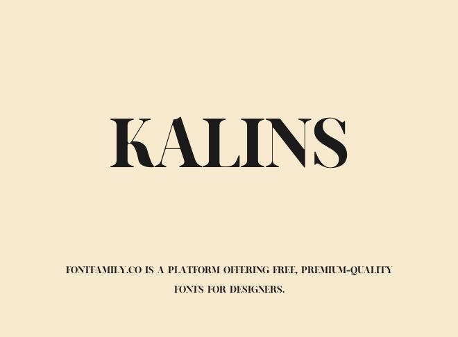 Kalins Font