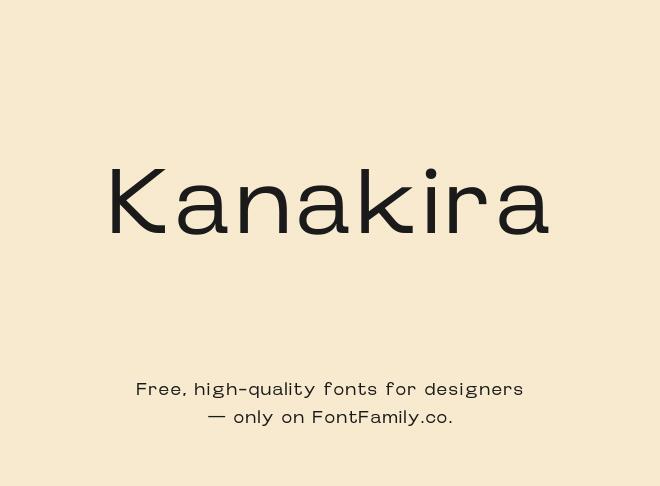 Kanakira Font