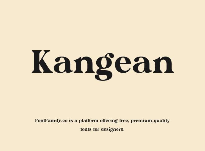 Kangean Font