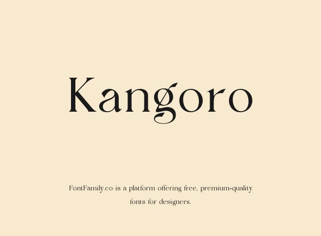 Kangoro Font
