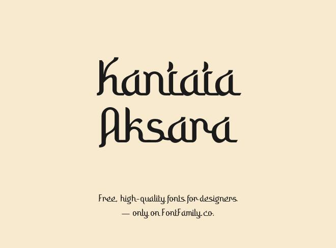 Kantata Aksara Font