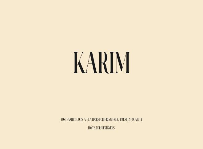 Karim Font