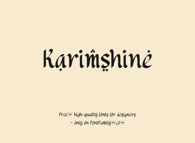Karimshine Font