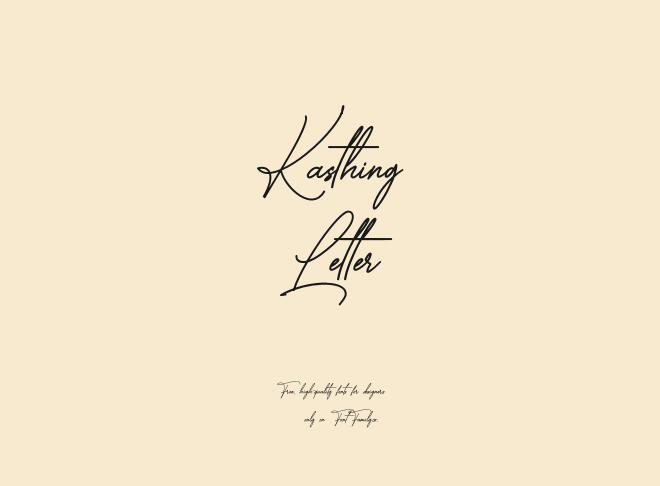 Kasthing Letter Font