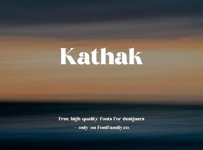 Kathak Font