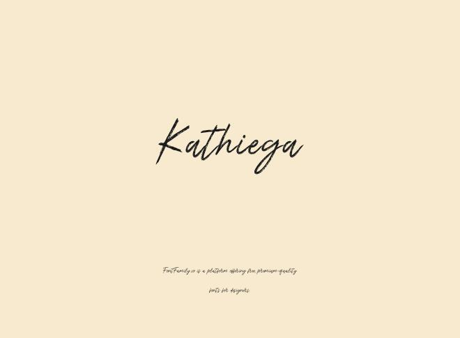 Kathiega Font