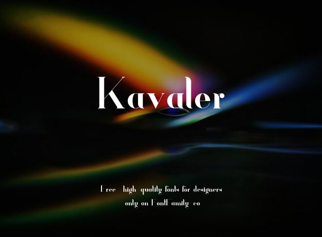 Kavaler Font