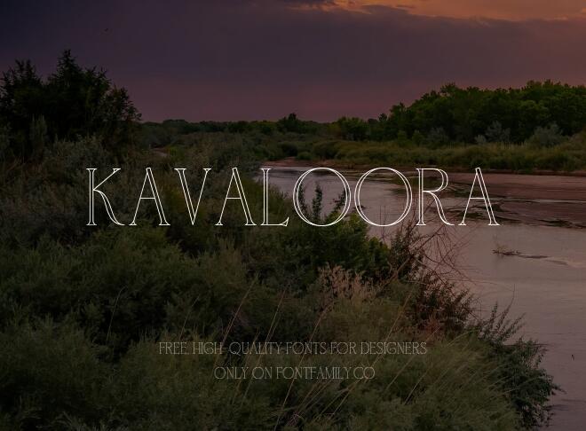 Kavaloora Font
