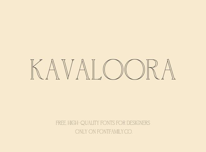 Kavaloora Font