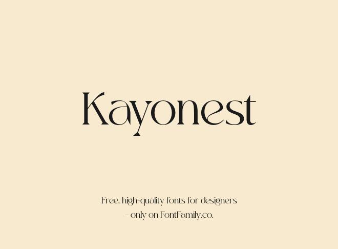 Kayonest Font