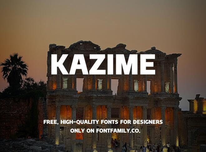 Kazime Font