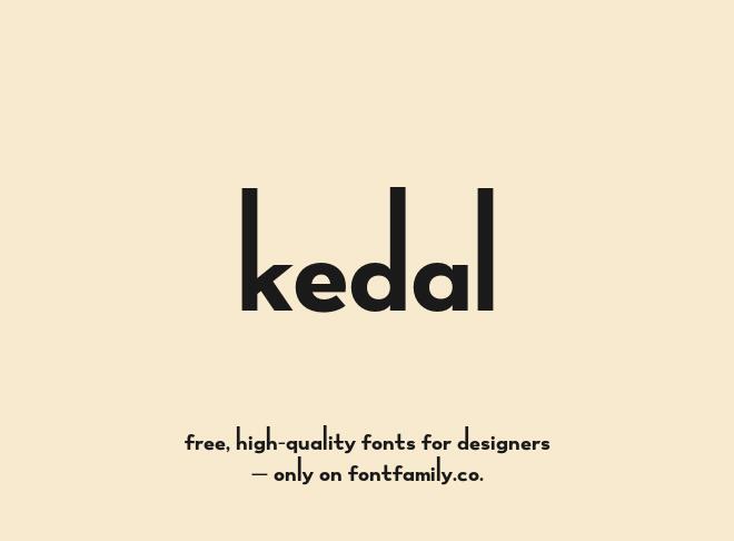 Kedal Font