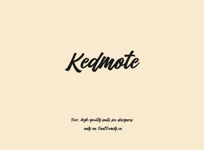 Kedmote Font