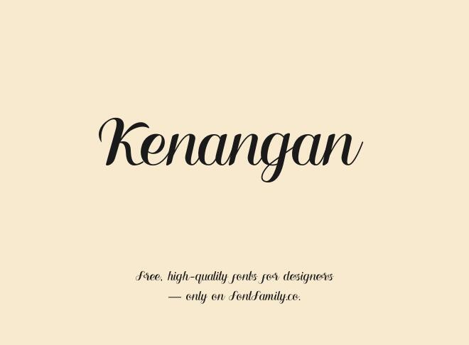 Kenangan Font