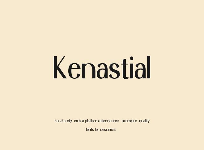 Kenastial Font