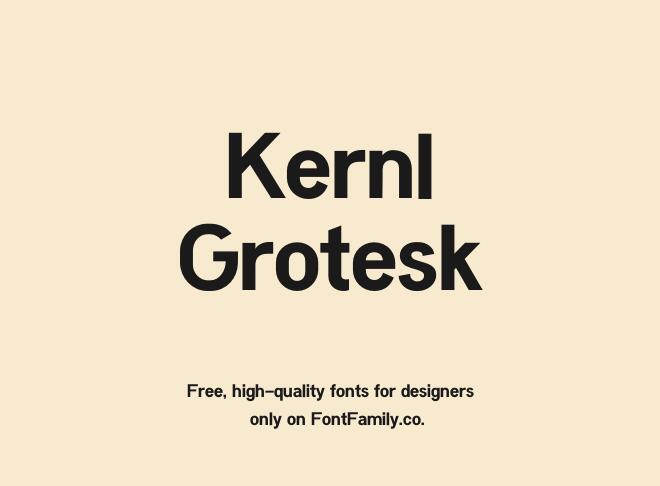 Kernl Grotesk Font