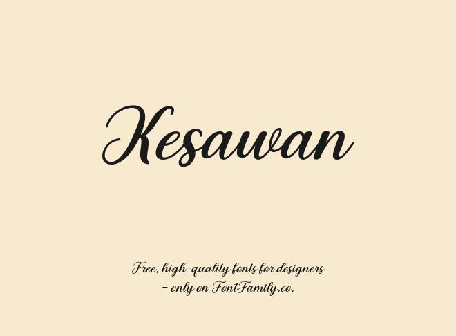 Kesawan Font