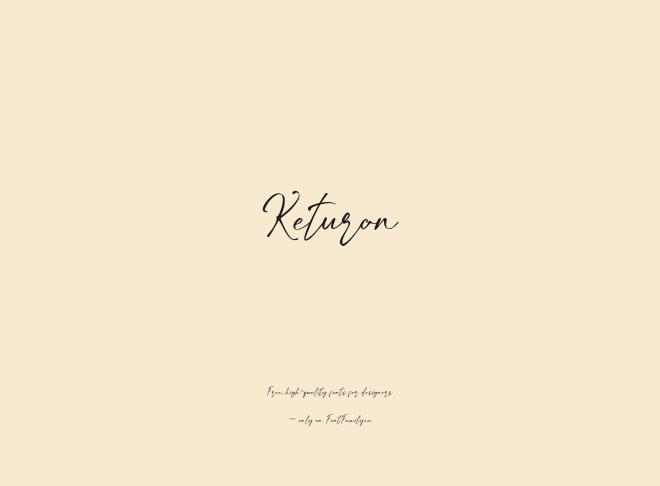Keturon Font