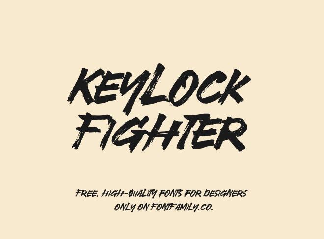 Keylock Fighter Font
