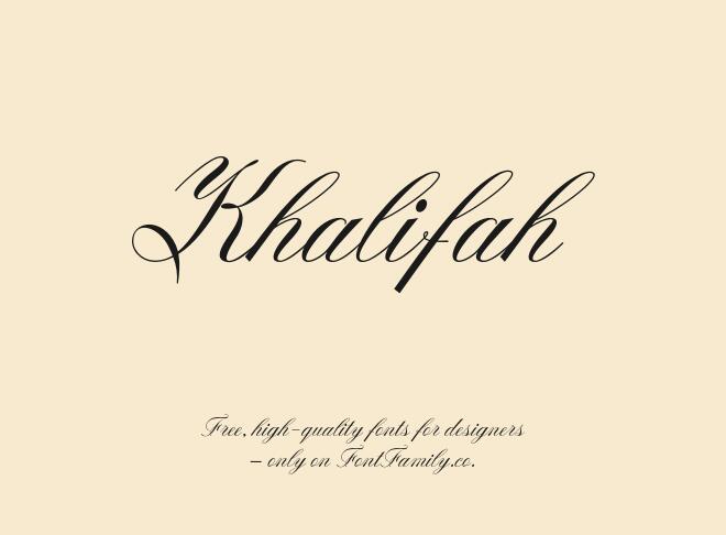 Khalifah Font