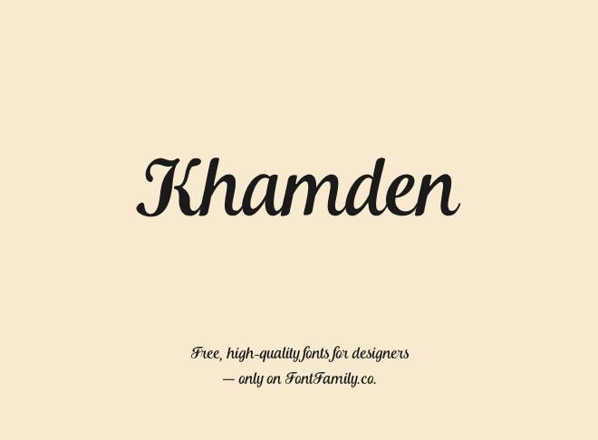 Khamden Font