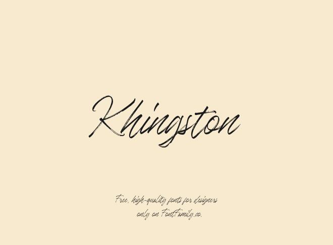 Khingston Font