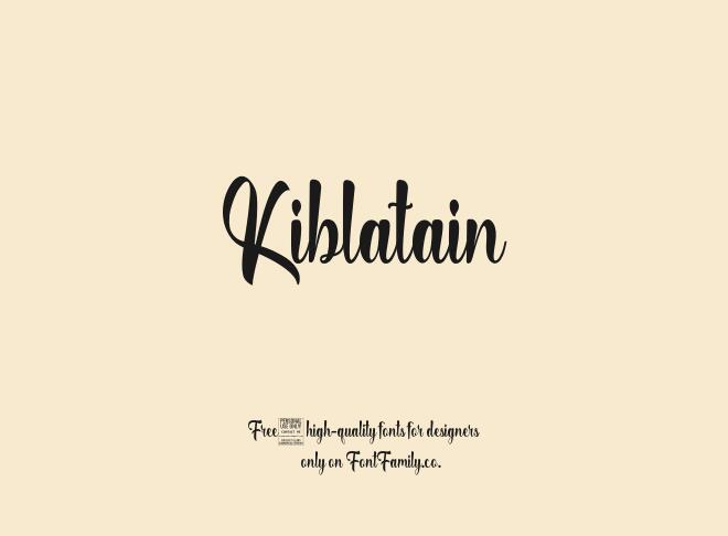 Kiblatain Font