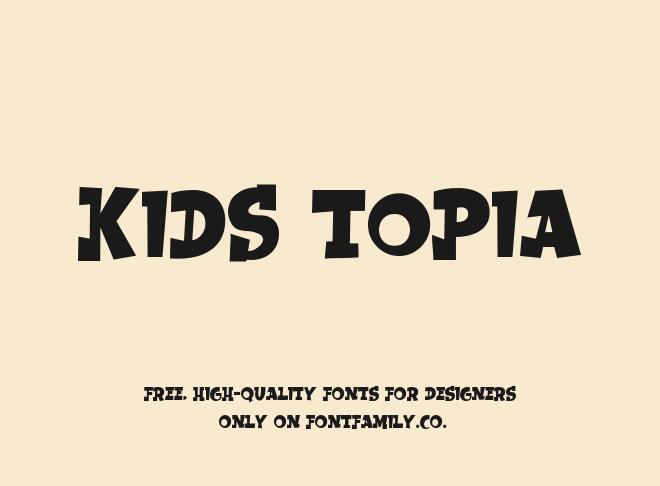 Kids Topia Font