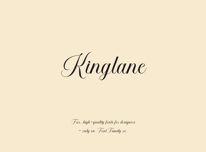Kinglane Font